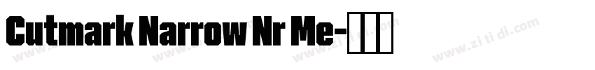 Cutmark Narrow Nr Me字体转换